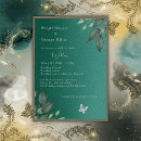 Search for emerald glitter invitations Glamourous