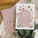 Search for wildflower 1st birthday invitations Girl
