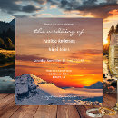 Search for mountain sunset wedding invitations Nature