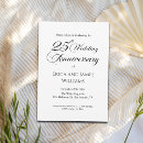 Search for 25th silver wedding anniversary invitations Simple