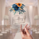 Search for terracotta and navy wedding invitations Botanical