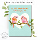 Search for cute love birds cards Pink