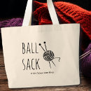 Search for funny knitting bags Ball sack