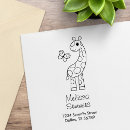 Search for giraffe rubber stamps Cartoon