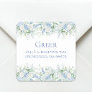 Search for bridal shower return address stickers Dusty blue