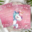 Search for unicorn birthday invitations Magical unicorn party