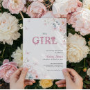 Search for pastel baby girl shower invitations Elegant