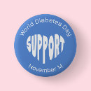 Search for type 1 diabetes badges World diabetes day