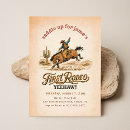 Search for broncos invitations Cowboy and horse