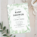 Search for toile baby shower invitations Elephant