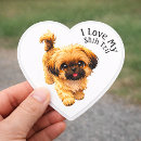 Search for i love my dog stickers Shih tzu