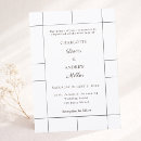 Search for black and white checked invitations Elegant
