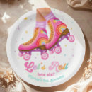 Search for roller skating plates Girl birthday