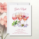 Search for wines invitations Girls night
