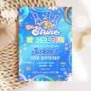 Search for boy bowling birthday invitations Neon glow party