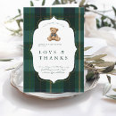 Search for vintage teddy bear cards Plaid baby shower
