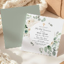 Search for square first communion invitations Watercolor