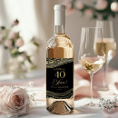 Search for 40th birthday wine labels Cheers to 40 years