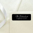 Search for gothic return address labels Black and white