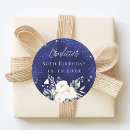 Search for white flowers stickers Blue and white