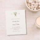 Search for bouquet 4x5 invitations Sage green