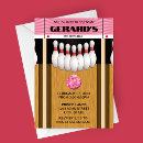 Search for bowling alley birthday invitations Modern