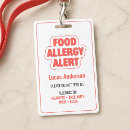 Search for allergy id badges Red