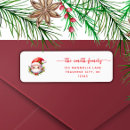 Search for santa return address labels Xmas