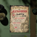 Search for horror birthday invitations Black