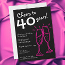 Search for 40 years invitations Celebration