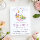 Search for spring flowers baby shower invitations Butterfly