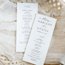 Search for traditional reception wedding programs Formal