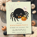 Search for cute spider invitations Trick or treat