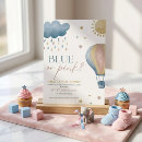 Search for cloud gender reveal invitations Watercolor