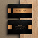 Search for copper and black business cards Luxury