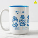 Search for floral polka dots mugs Blue