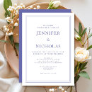 Search for purple and white wedding invitations Minimalist