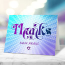 Search for bat mitzvah thank you cards Star of david