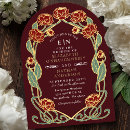 Search for art nouveau invitations Vintage