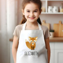 Search for fox aprons Illustration