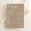 Search for line art wedding invitations Floral