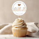 Search for love is brewing wedding stickers Bride