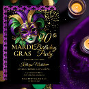 Search for green masquerade mask invitations Purple green gold