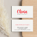 Search for warm business cards Hair stylist