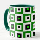 Search for green square pattern mugs Check