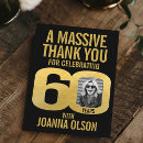 Search for 60th thank you cards Sixty