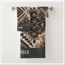 Search for black and tan bath towels Geometric