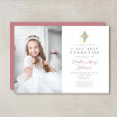 Search for peony first communion invitations Girl