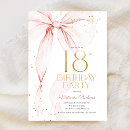 Search for pink 18th birthday invitations Elegant