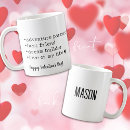 Search for valentines for husband mugs Black and white